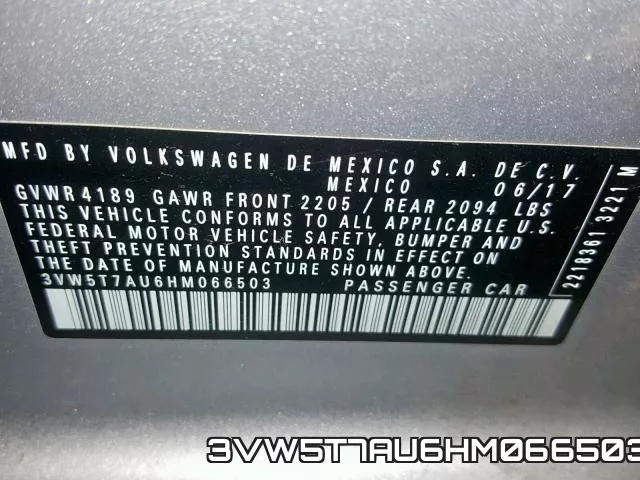 3VW5T7AU6HM066503 фото 2