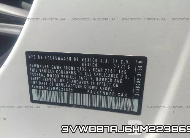 3VWDB7AJ6HM223869 фото 10