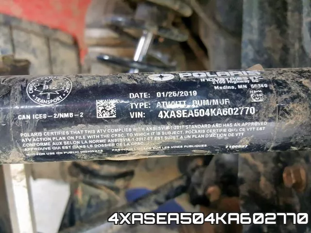 4XASEA504KA602770 фото 2