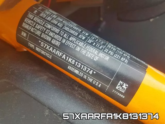 57XAARFA1K8131374 фото 2