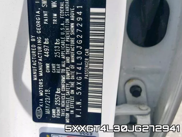 5XXGT4L30JG272941 фото 2