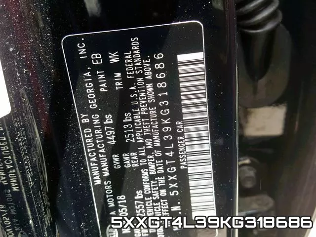 5XXGT4L39KG318686 фото 2