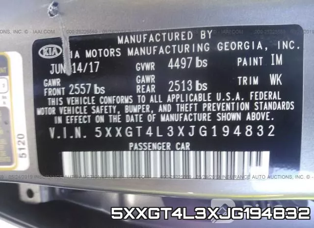5XXGT4L3XJG194832 фото 10