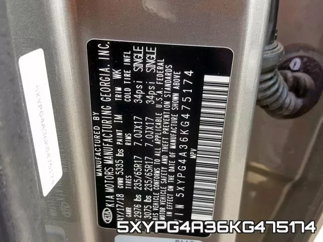 5XYPG4A36KG475174 фото 2