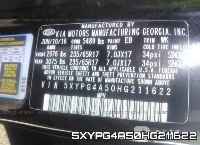 5XYPG4A50HG211622 фото 10