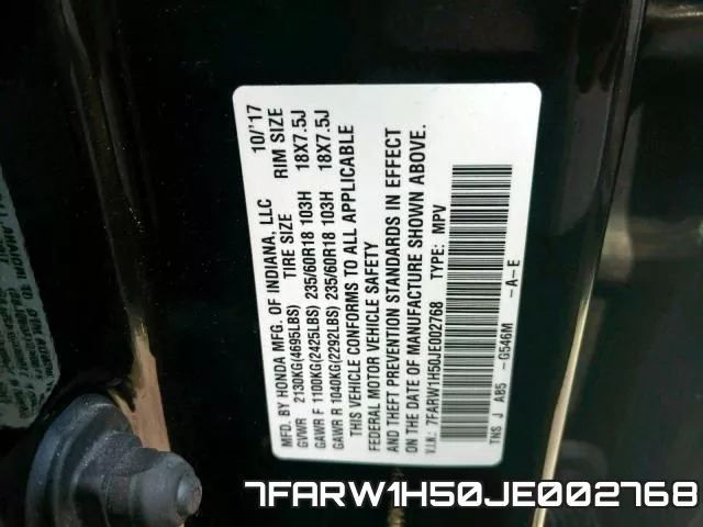 7FARW1H50JE002768 фото 2