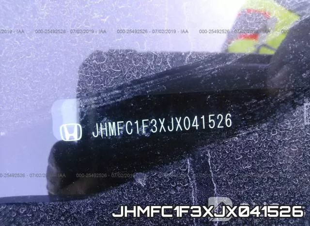 JHMFC1F3XJX041526 фото 10