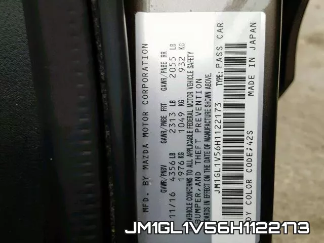 JM1GL1V56H1122173 фото 2