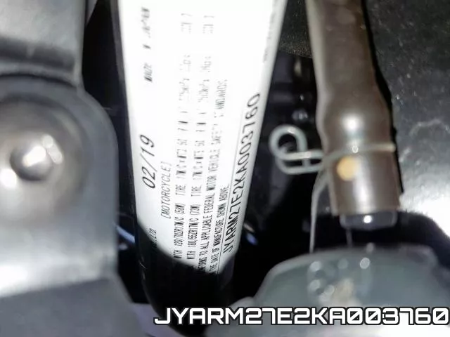 JYARM27E2KA003760 фото 2