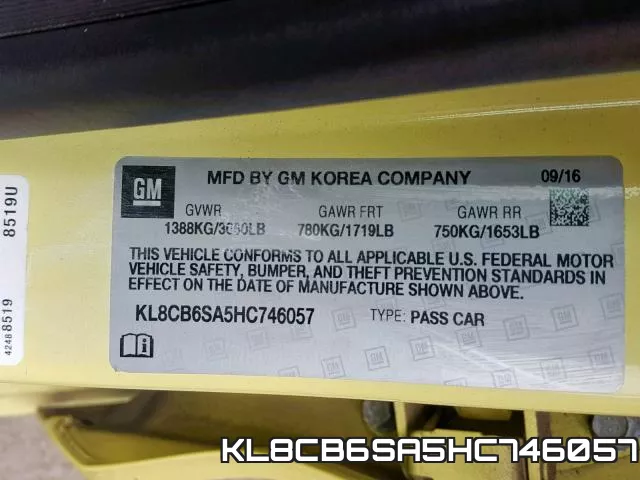 KL8CB6SA5HC746057 фото 2