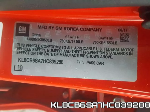 KL8CB6SA7HC839288 фото 2