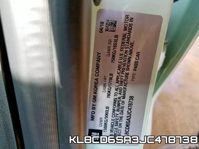KL8CD6SA3JC478738 фото 2