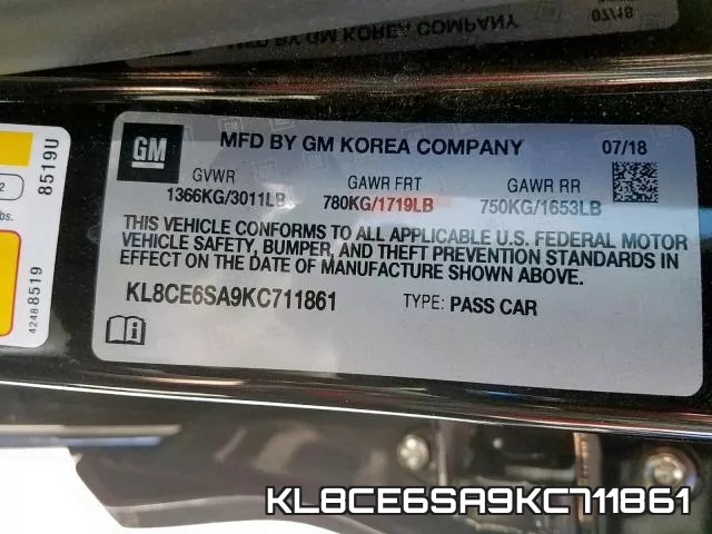 KL8CE6SA9KC711861 фото 2