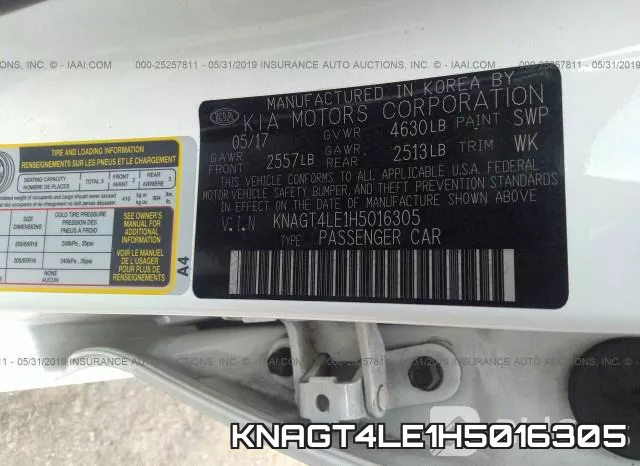 KNAGT4LE1H5016305 фото 10