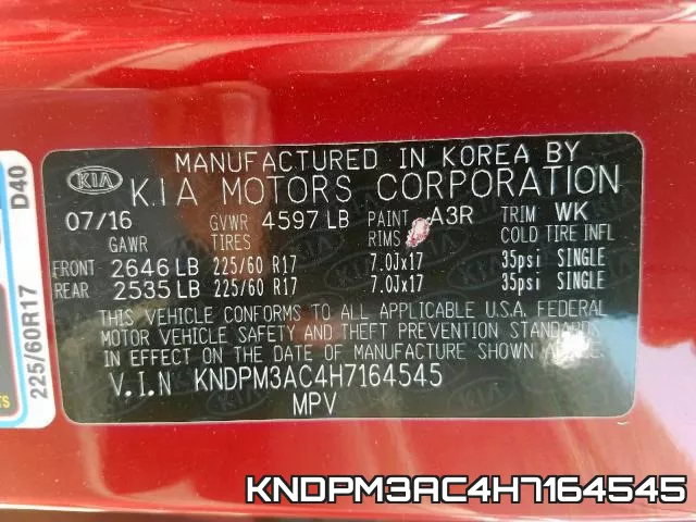 KNDPM3AC4H7164545 фото 2