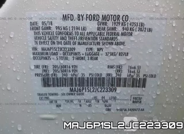 MAJ6P1SL2JC223309 фото 10