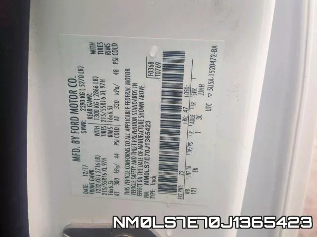 NM0LS7E70J1365423 фото 2