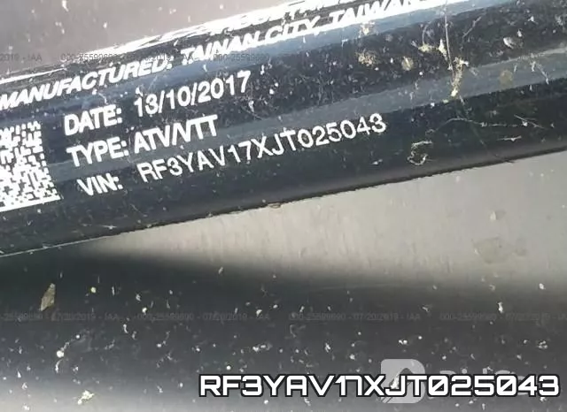 RF3YAV17XJT025043 фото 2