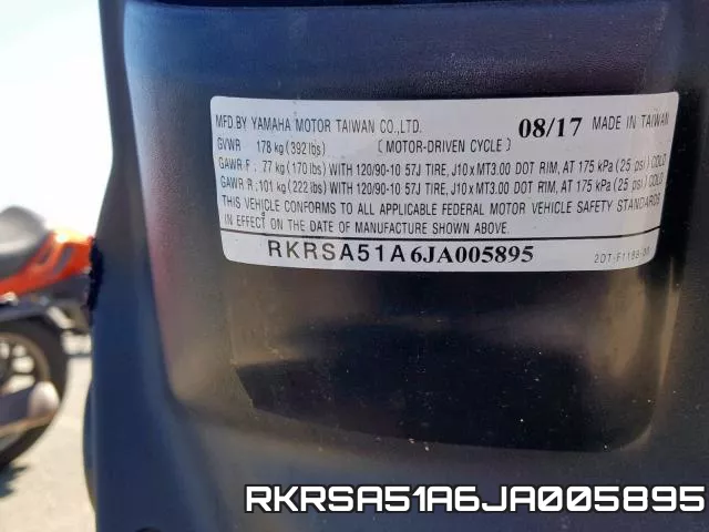RKRSA51A6JA005895 фото 2