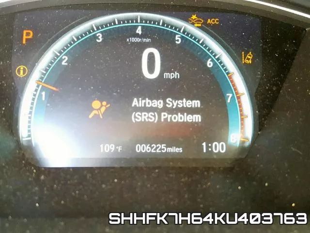 SHHFK7H64KU403763 фото 9