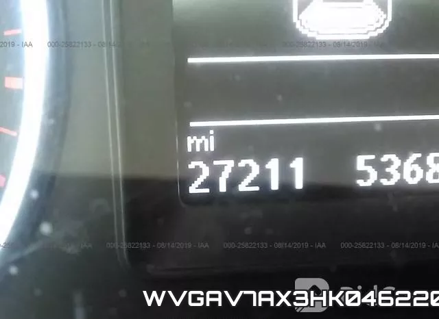 WVGAV7AX3HK046220 фото 8