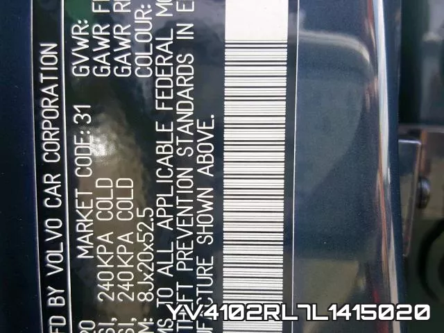 YV4102RL7L1415020 фото 2