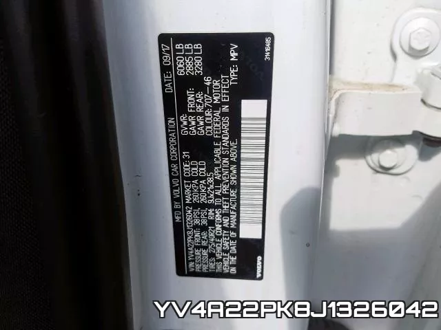 YV4A22PK8J1326042 фото 2