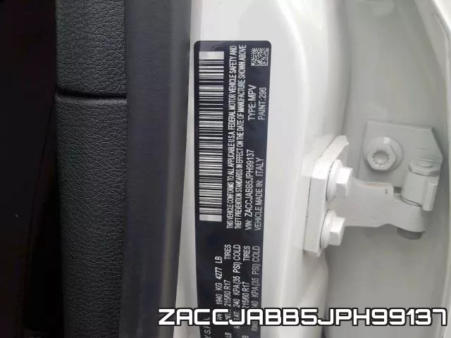 ZACCJABB5JPH99137 фото 2