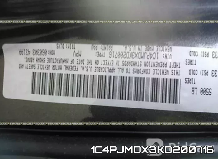 1C4PJMDX3KD200716 фото 10