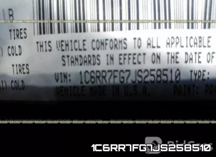 1C6RR7FG7JS258510 фото 10