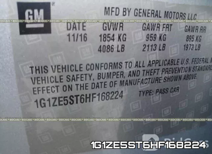 1G1ZE5ST6HF168224 фото 10