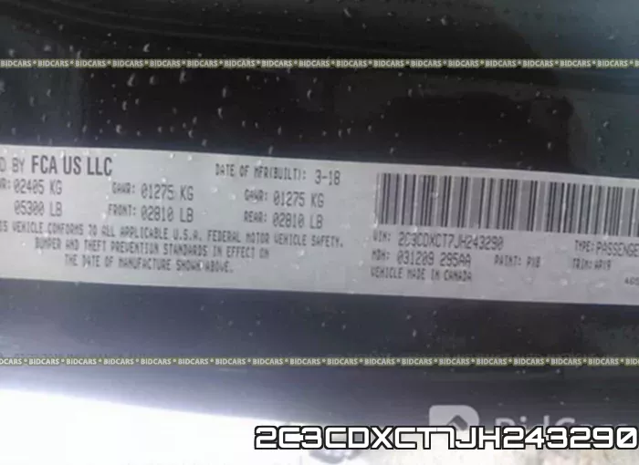 2C3CDXCT7JH243290 фото 10