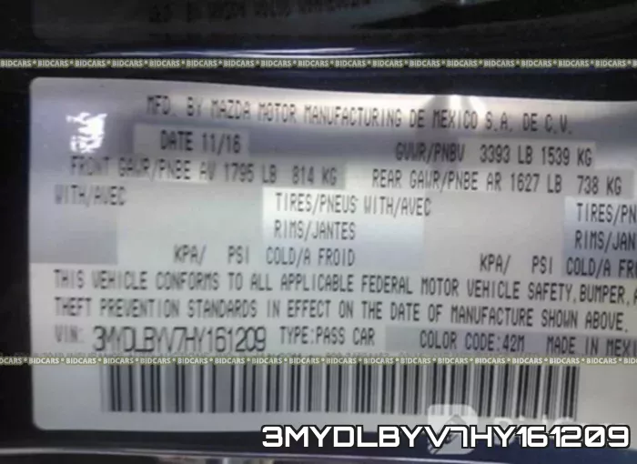 3MYDLBYV7HY161209 фото 10