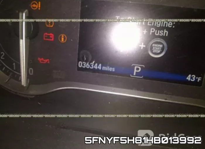 5FNYF5H81HB013992 фото 8