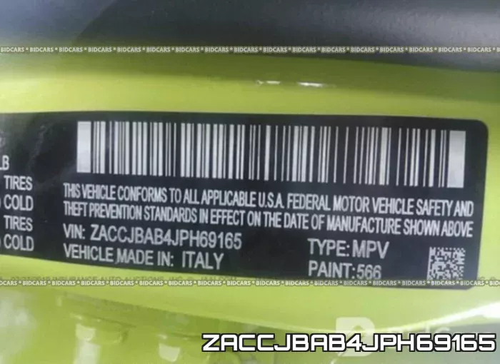 ZACCJBAB4JPH69165 фото 10