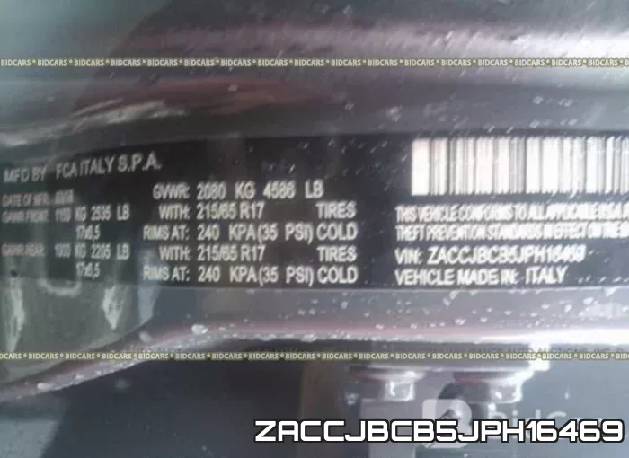 ZACCJBCB5JPH16469 фото 10