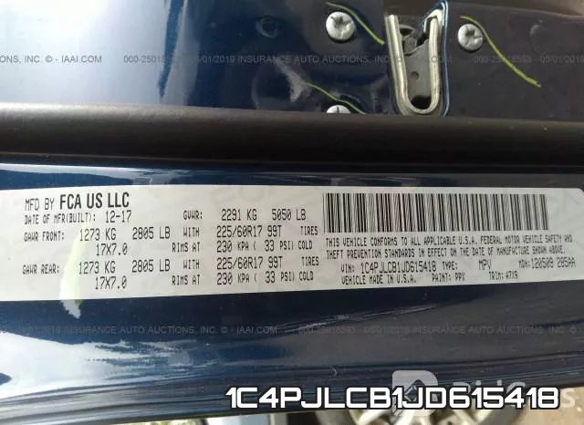 1C4PJLCB1JD615418 фото 10