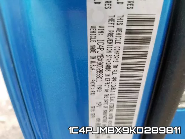 1C4PJMBX9KD289811 фото 2