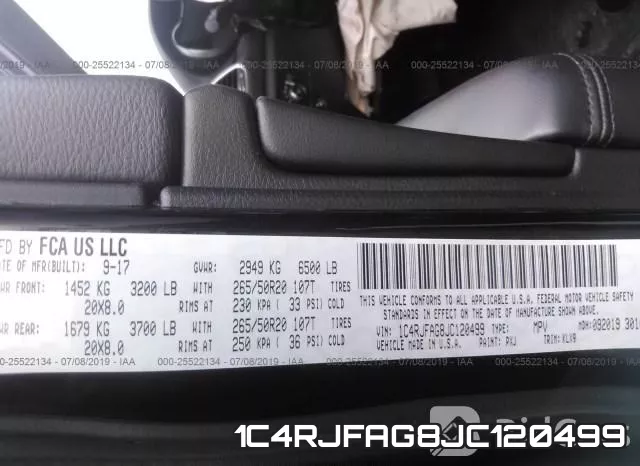 1C4RJFAG8JC120499 фото 10