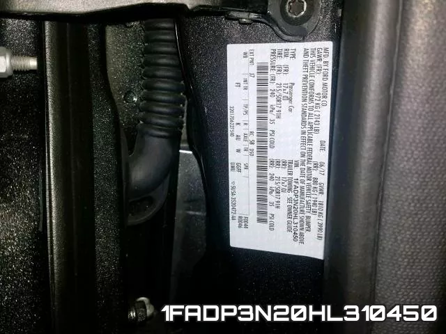 1FADP3N20HL310450 фото 2