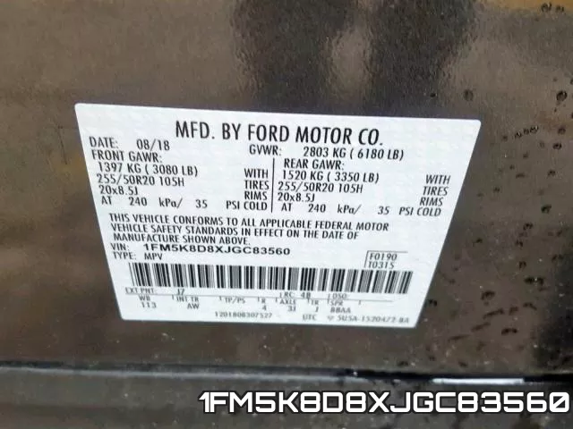 1FM5K8D8XJGC83560 фото 2