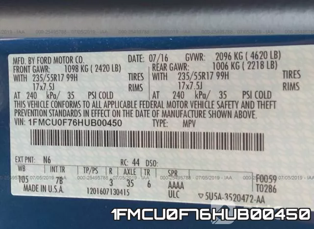 1FMCU0F76HUB00450 фото 10