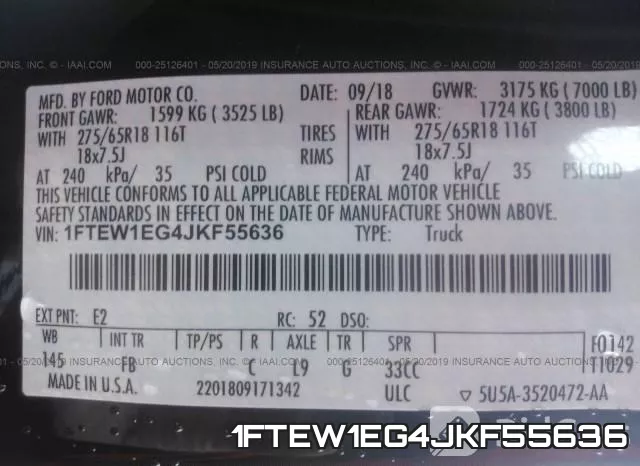 1FTEW1EG4JKF55636 фото 10