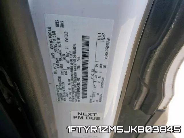 1FTYR1ZM5JKB03845 фото 2