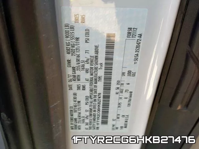 1FTYR2CG6HKB27476 фото 2