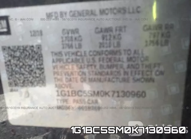1G1BC5SM0K7130960 фото 10