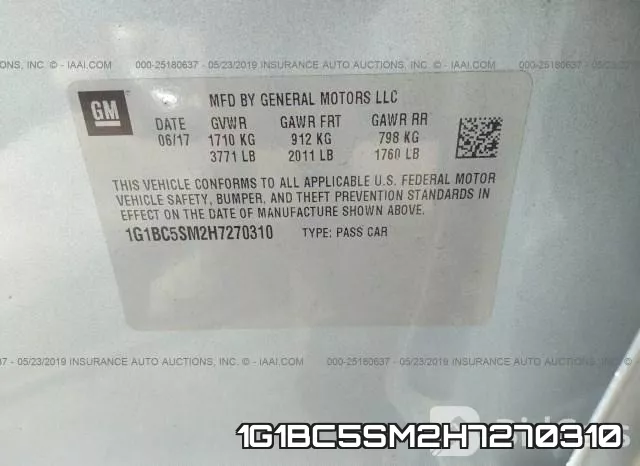 1G1BC5SM2H7270310 фото 10