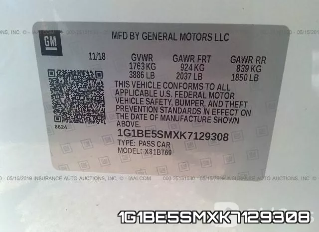 1G1BE5SMXK7129308 фото 10