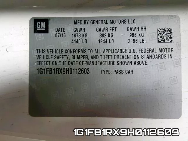 1G1FB1RX9H0112603 фото 2