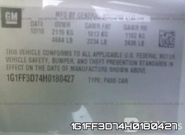 1G1FF3D74H0180427 фото 10